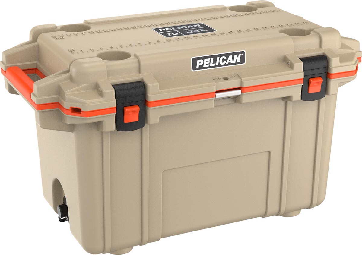 Pelican Coolers Tan 70qt Atlas Outdoors Cycle and Recreation