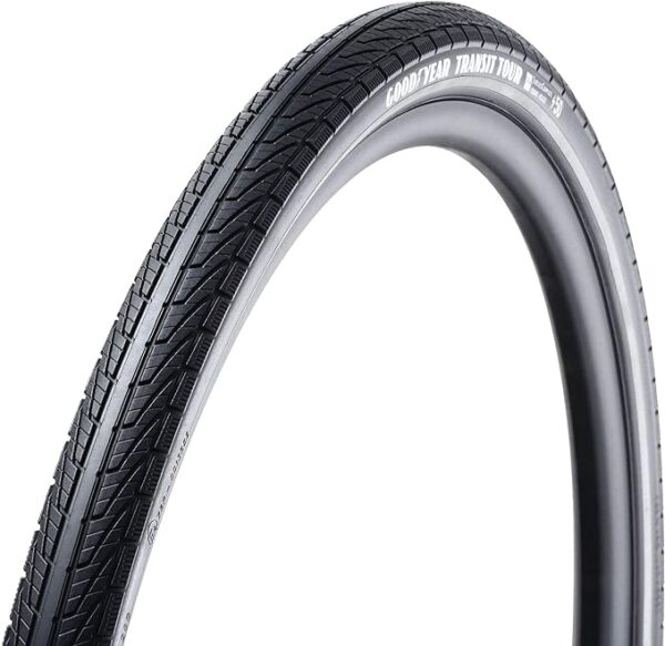 Goodyear, Transit Tour, Tire, 700x50C, Wire, Clincher, Dynamic:Silica4, S3: Shell, 60TPI, Black