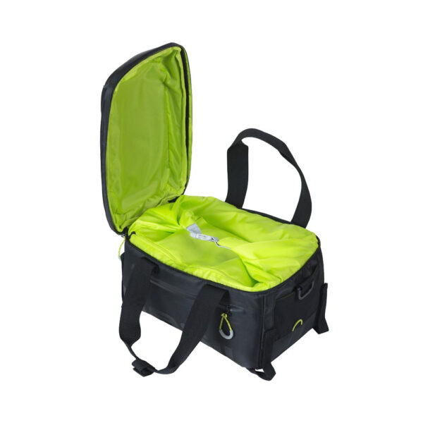 Basil, Miles MIK, Trunk Bag, 7L, Black/Lime - Image 4