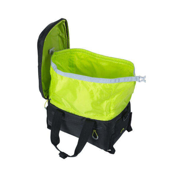 Basil, Miles MIK, Trunk Bag, 7L, Black/Lime - Image 3