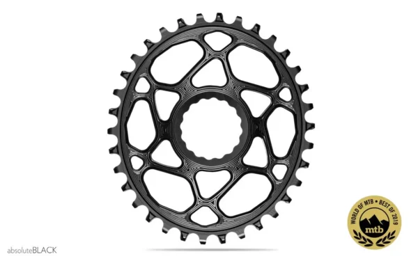 absoluteBLACK Oval Narrow-Wide Direct Mount Chainring - 32t, CINCH Direct Mount, 3mm Offset, Black