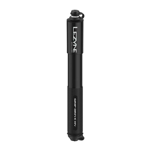 Lezyne, Grip Drive HV, Pump, ABS Flip Chuck, 90PSI, Black, M, 231 mm