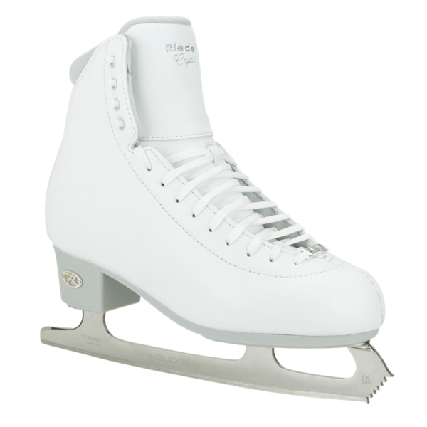 Riedell Crystal Ice Skate Set White D 8.5